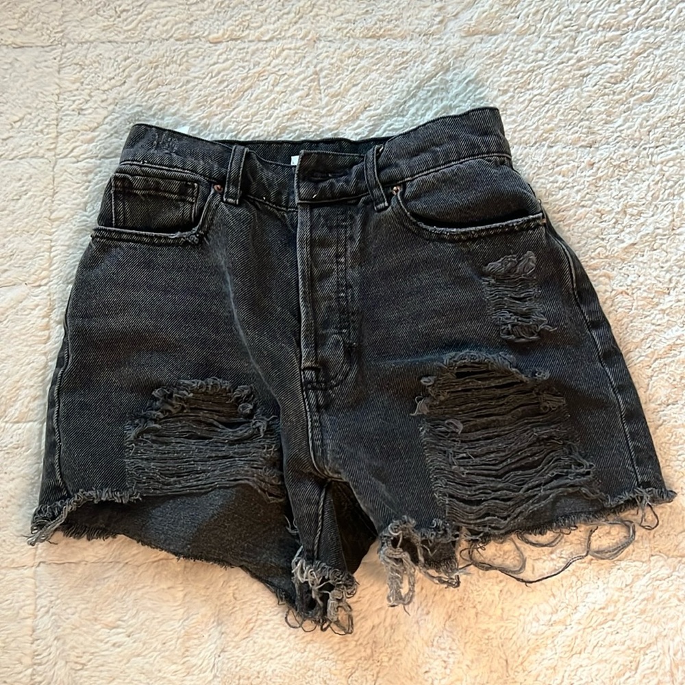 Black Ripped Pacsun Shorts